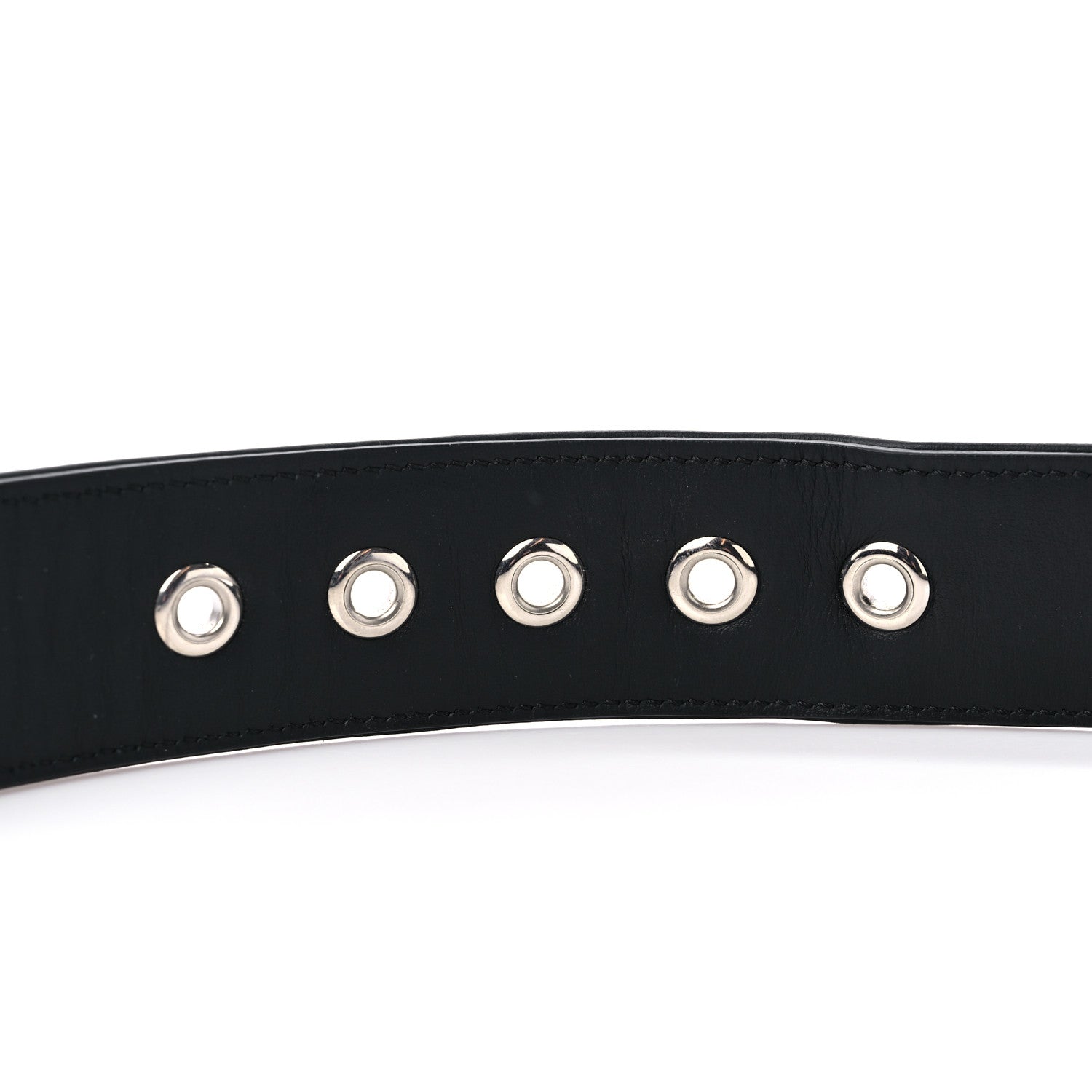 Fendi Glazed Fabric Vitello Century FF 1974 Belt 105 42 Mogano Panna Black 5 of 6