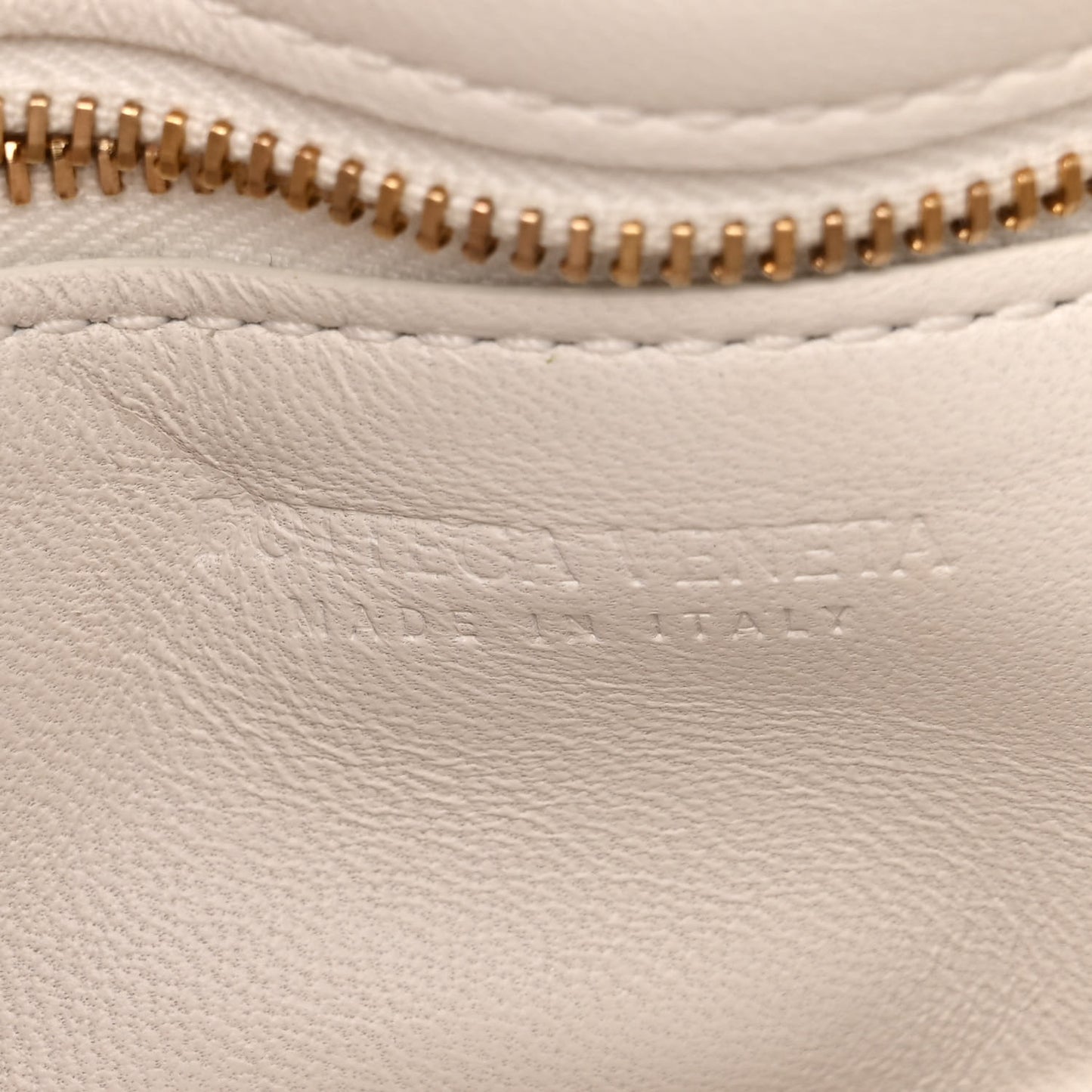 Nappa Maxi Intreccio Small Padded Cassette Crossbody Bag White