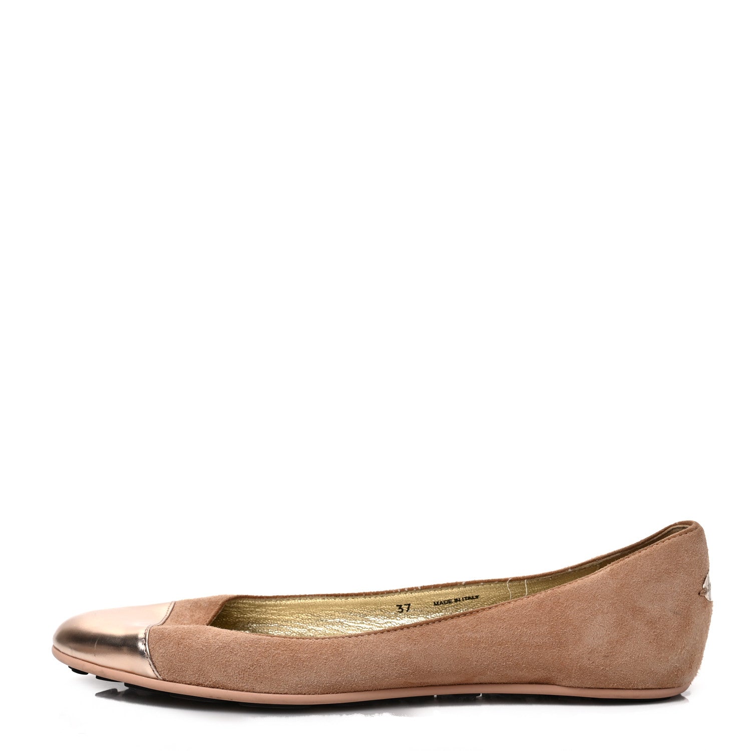 Jimmy Choo Suede Metallic Ballet Flats 37 Pink 1 of 7