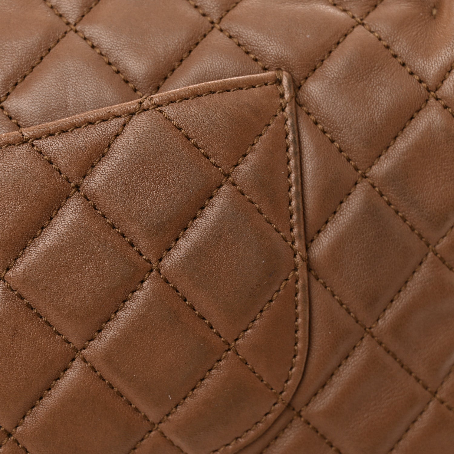 Chanel Lambskin Quilted Medium Cruise Charm Single Flap Brown 12 of 12