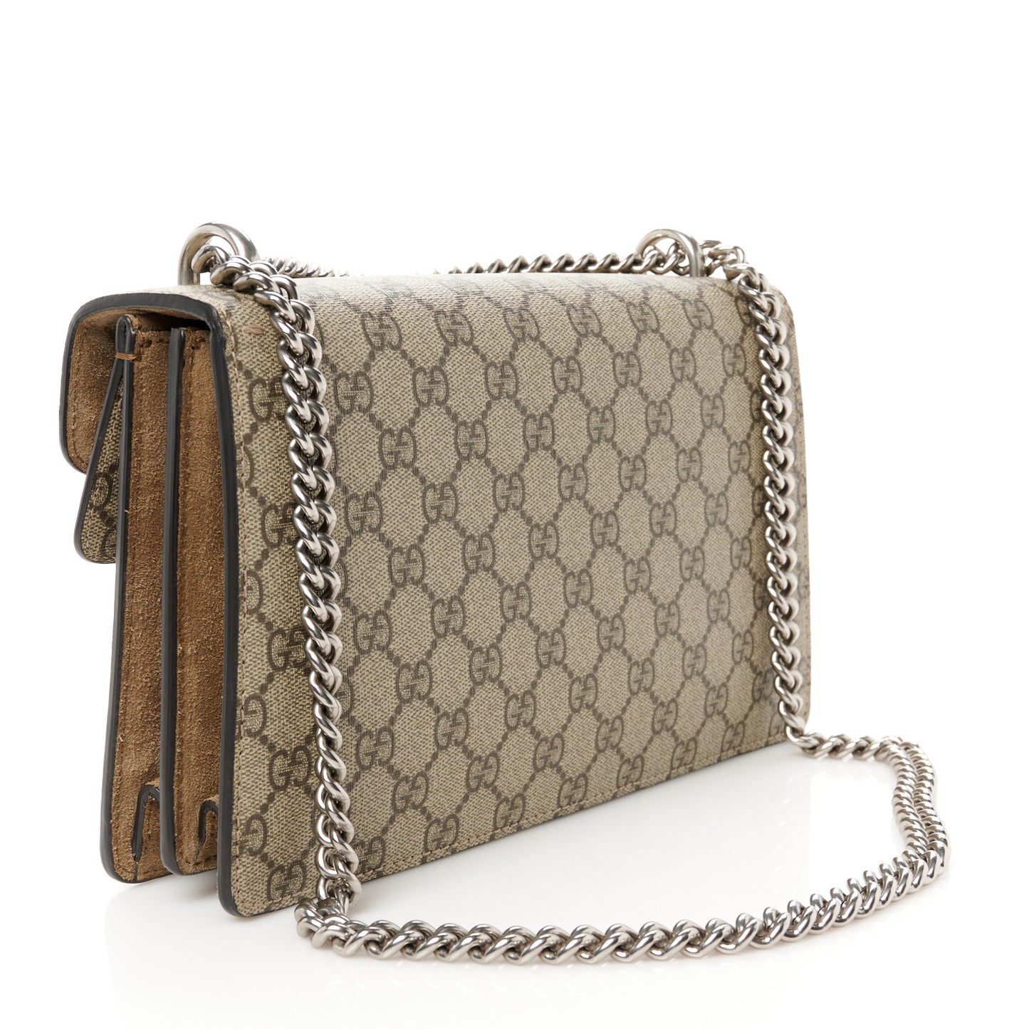 GG Supreme Monogram Small Dionysus Shoulder Bag Taupe