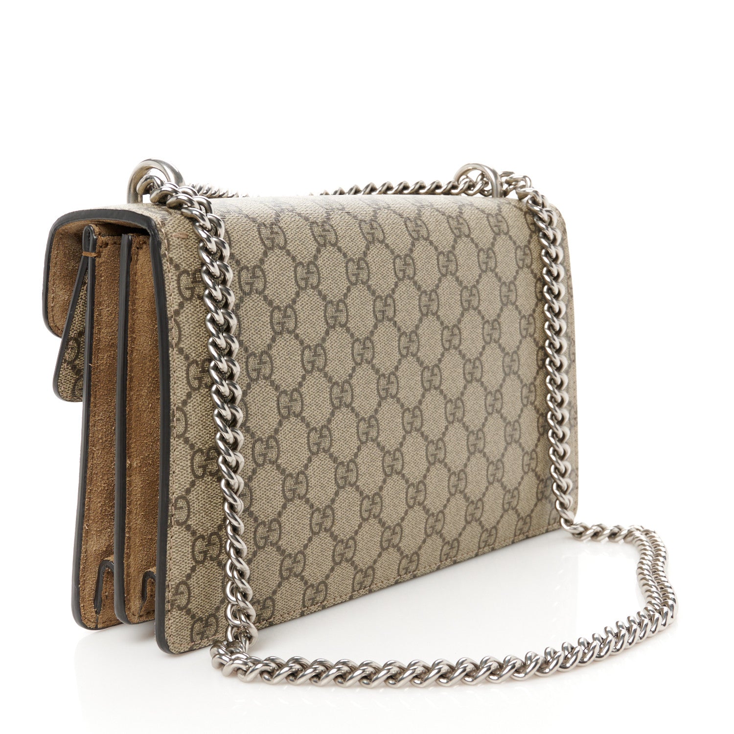 Gucci GG Supreme Monogram Small Dionysus Shoulder Bag Taupe 3 of 12