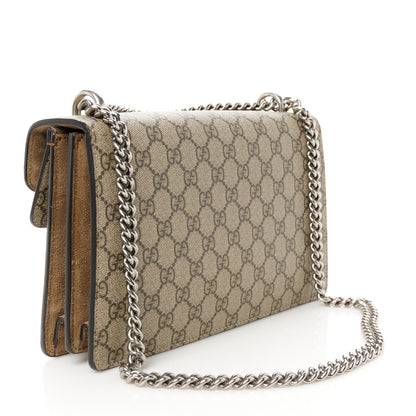 Gucci GG Supreme Monogram Small Dionysus Shoulder Bag Taupe 3 of 12