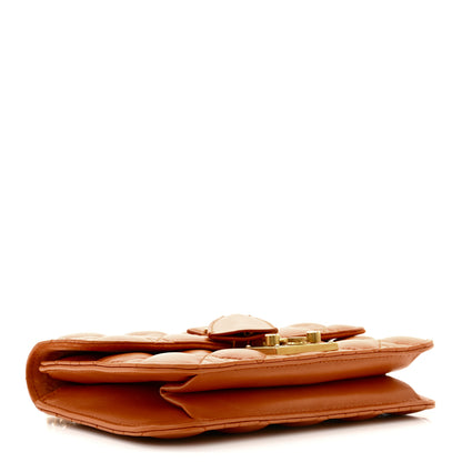 Christian Dior Lambskin Cannage Small Dioraddict Flap Bag Tan 4 of 10