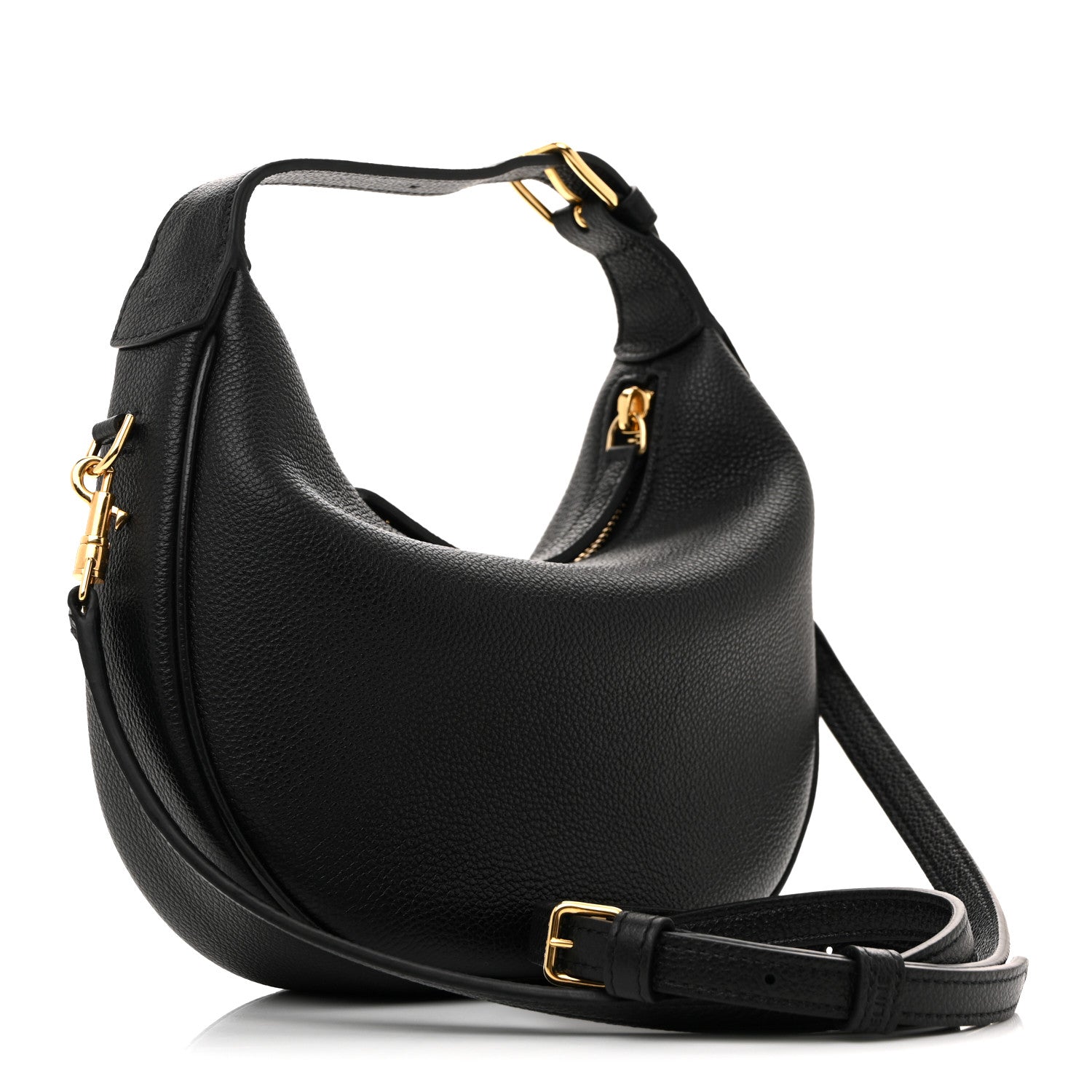 Celine Supple Grained Calfskin Teen Lulu Shoulder Bag Black 3 of 10