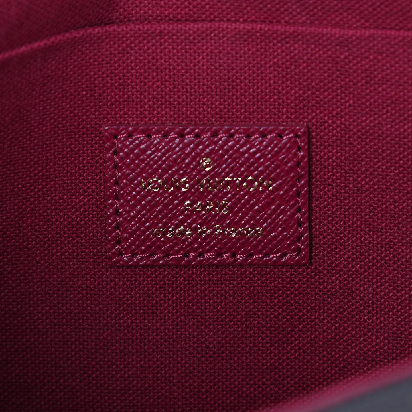 Monogram Pochette Felicie Chain Wallet Fuchsia
