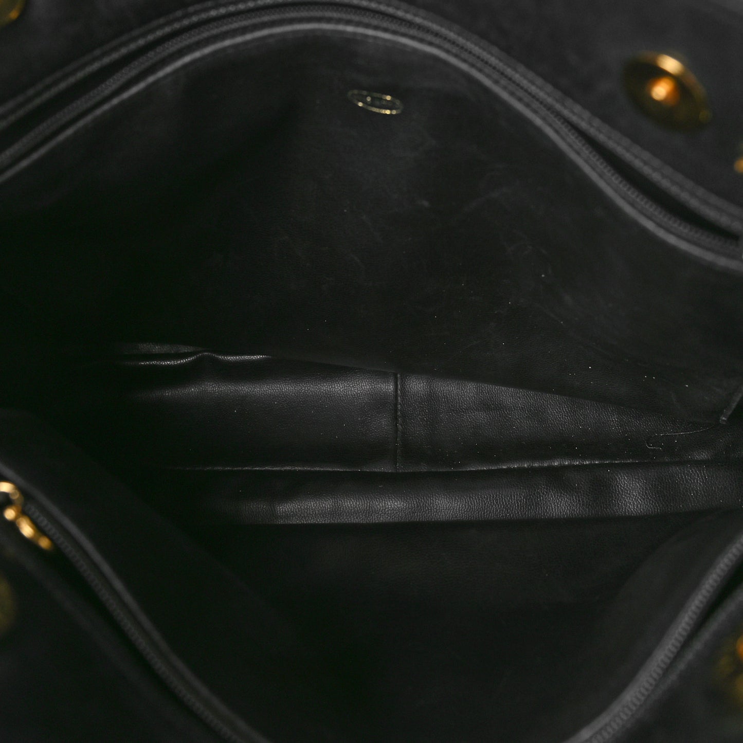 Lambskin Quilted Shoulder Bag Black