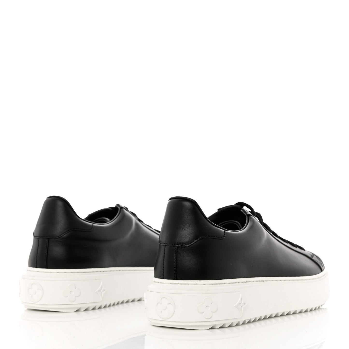 Calfskin Time Out Sneakers 41 Black