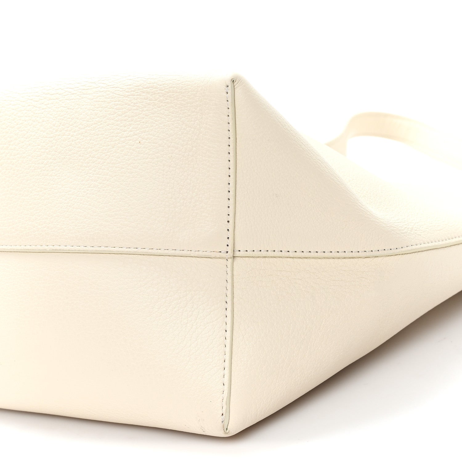 The Row Grained Calfskin Medium N/S Park Tote Ivory 9 of 11
