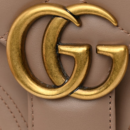 Gucci Calfskin Matelasse Small GG Marmont Top Handle Shoulder Bag Porcelain Rose 13 of 15