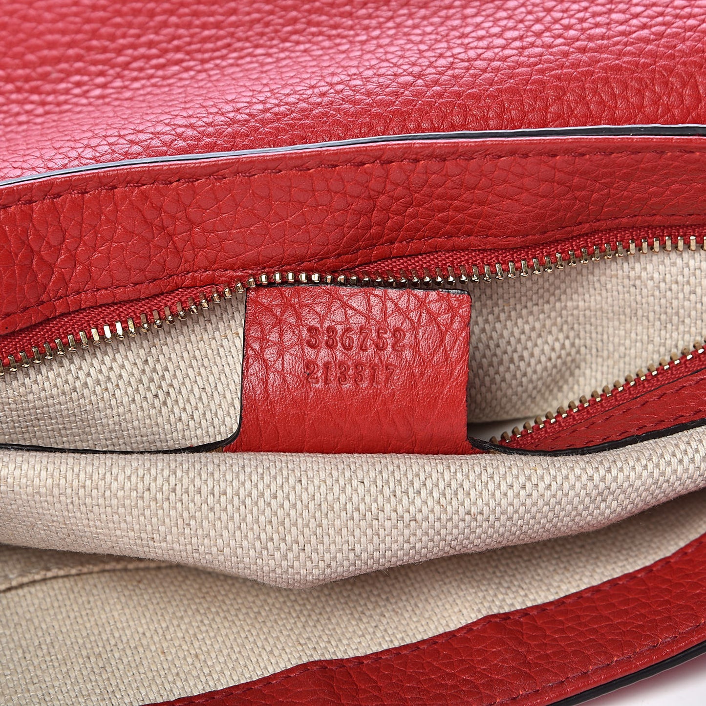 Pebbled Calfskin Medium Soho Flap Crossbody Red