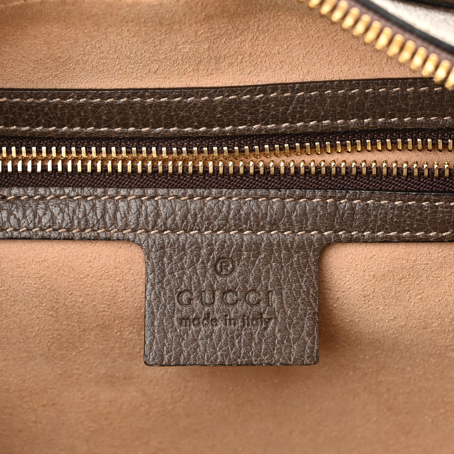 Gucci GG Supreme Monogram Web Small Ophidia Shoulder Bag Brown 6 of 10