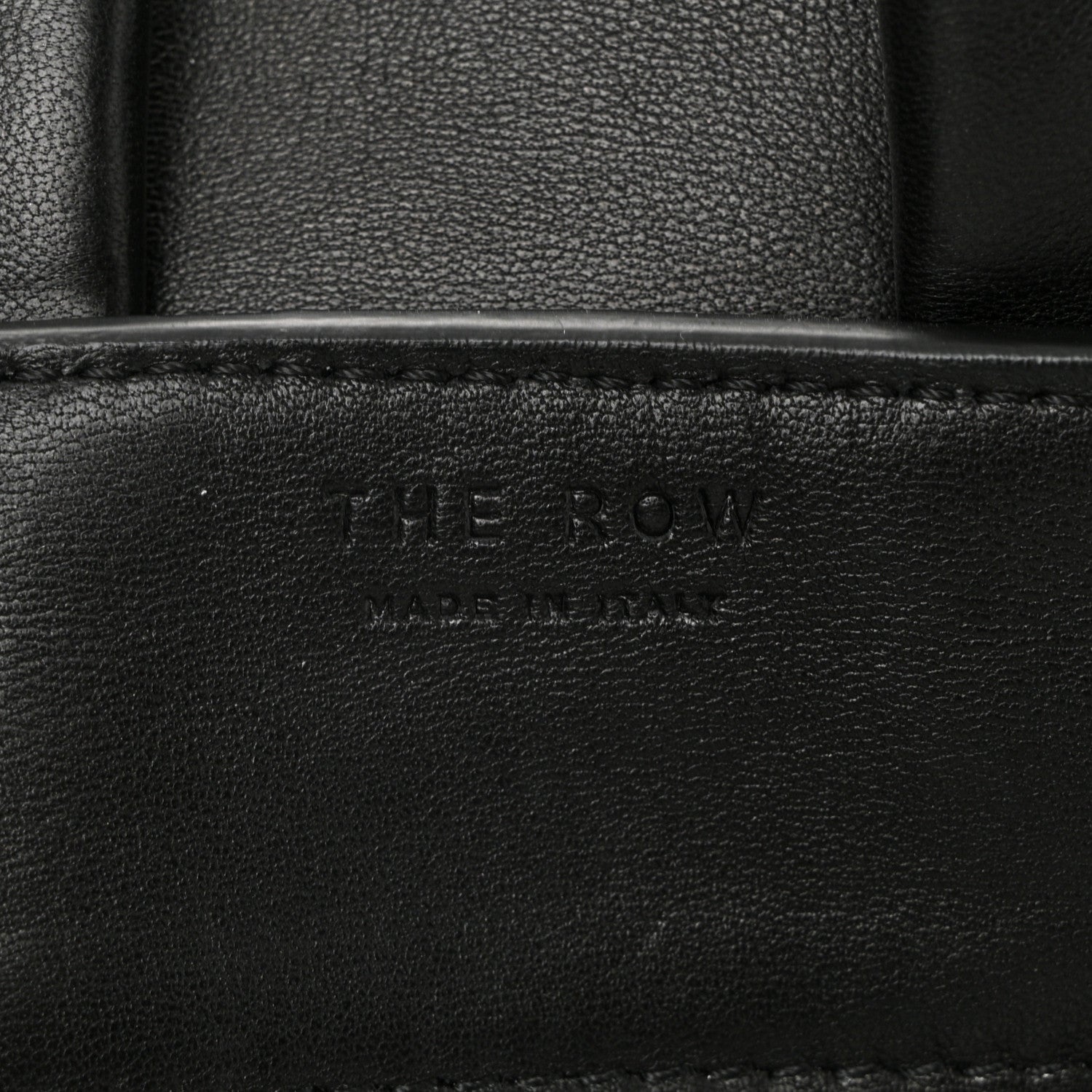 The Row Calfskin Pleated Peggy Tote Black 6 of 11