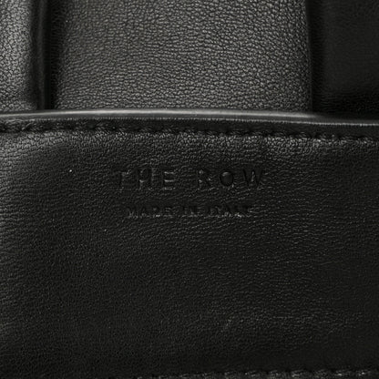 The Row Calfskin Pleated Peggy Tote Black 6 of 11