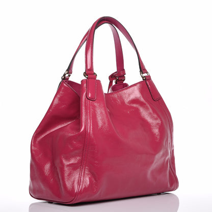 Gucci Vernice Naplack Medium Soho Shoulder Bag Bright Bouganville 3 of 10