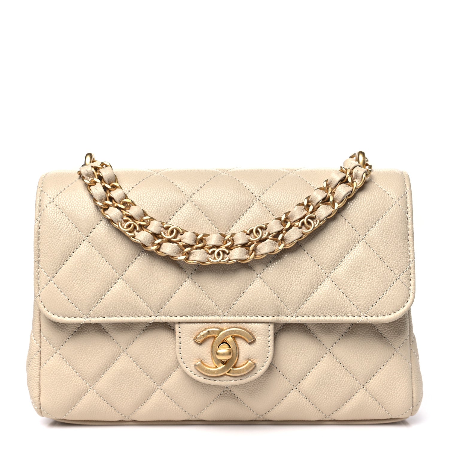 Chanel Caviar Quilted Small Coco First Flap Beige 1 of 10
