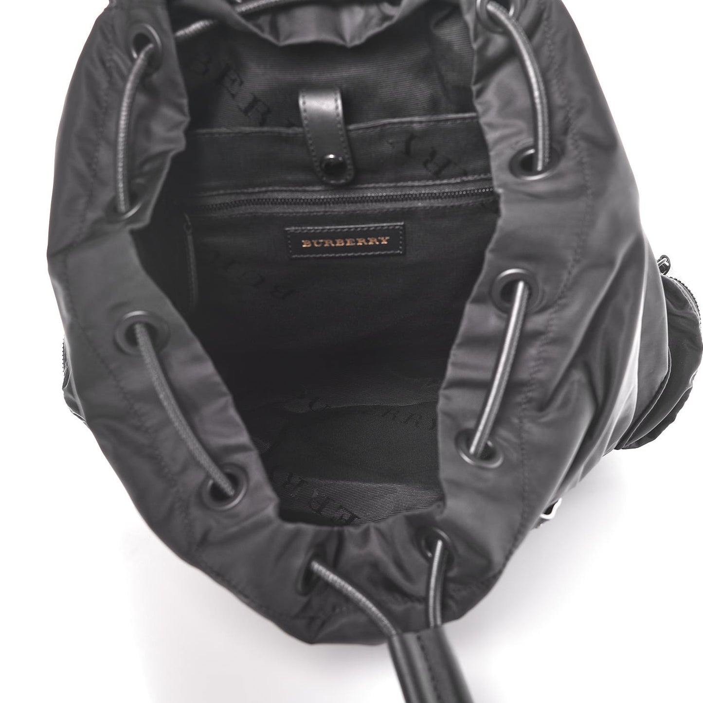 Technical Nylon Large Rucksack Backpack Black