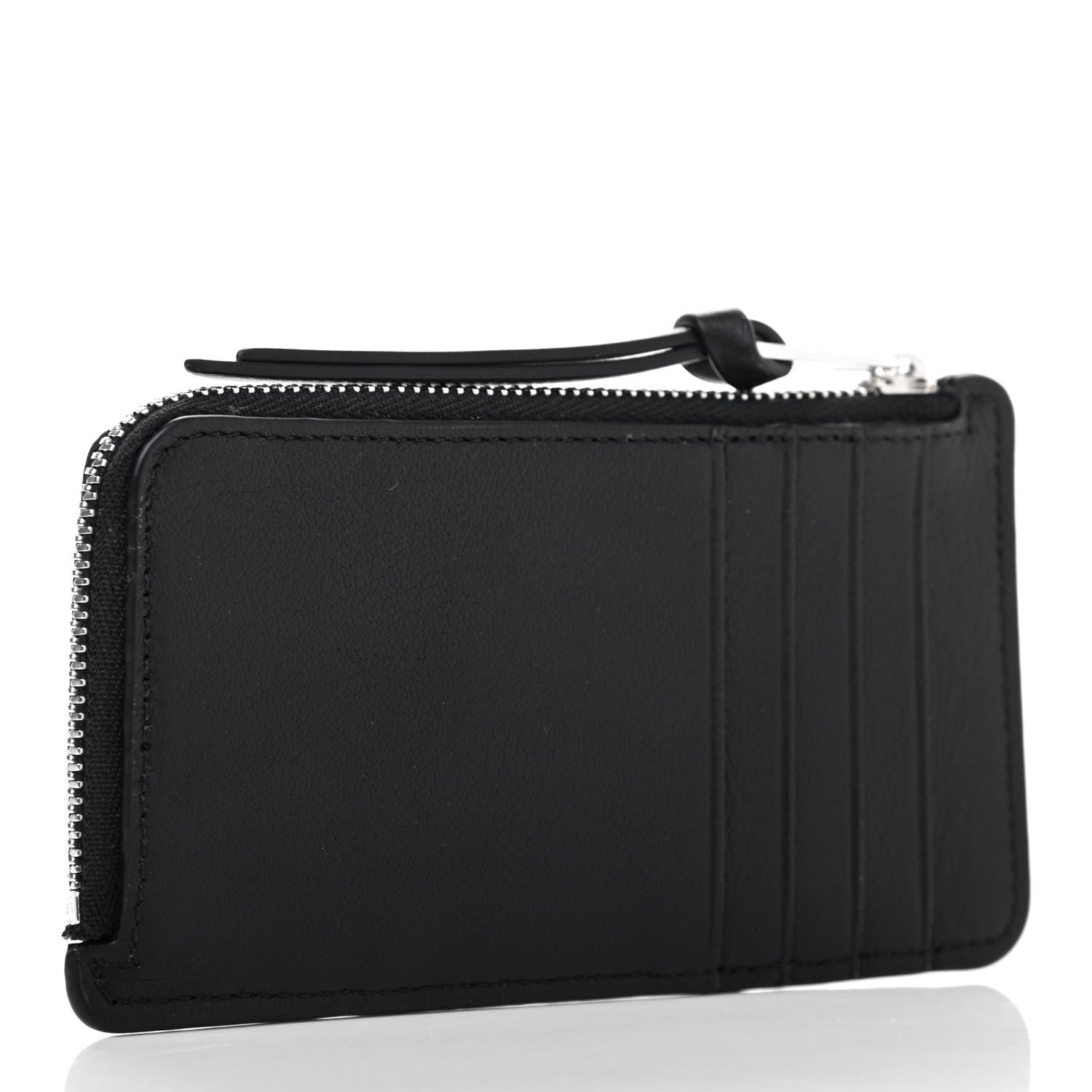 Loewe Calfskin Words Coin Card Holder Black 2 of 4