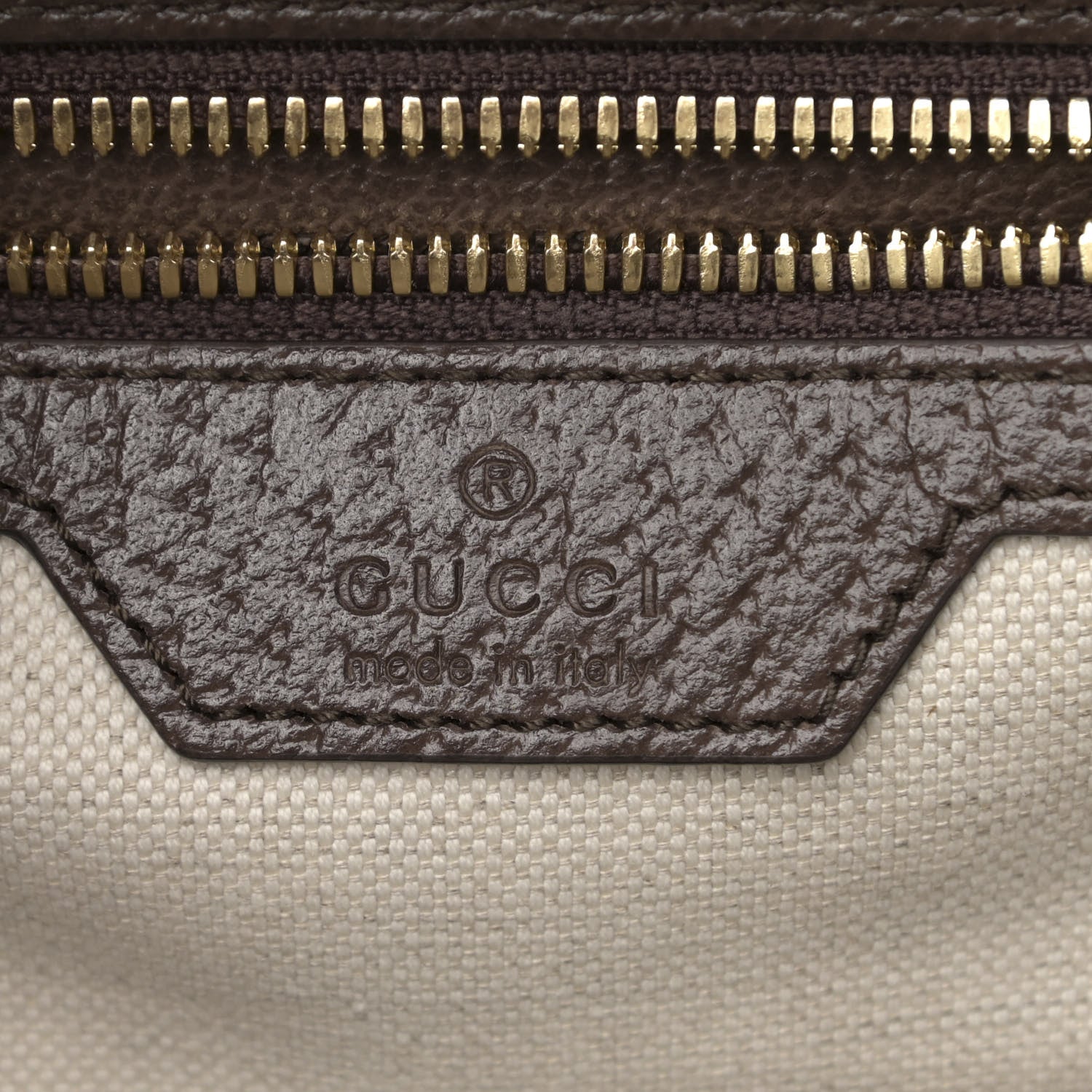 Gucci GG Supreme Monogram Equestrian Textured Dollar Calfskin Retro Interlocking G Buckle Backpack Beige Ebony Multicolor New Acero 6 of 12
