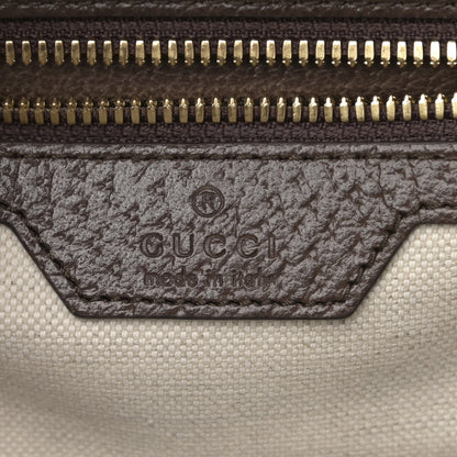 Gucci GG Supreme Monogram Equestrian Textured Dollar Calfskin Retro Interlocking G Buckle Backpack Beige Ebony Multicolor New Acero 6 of 12