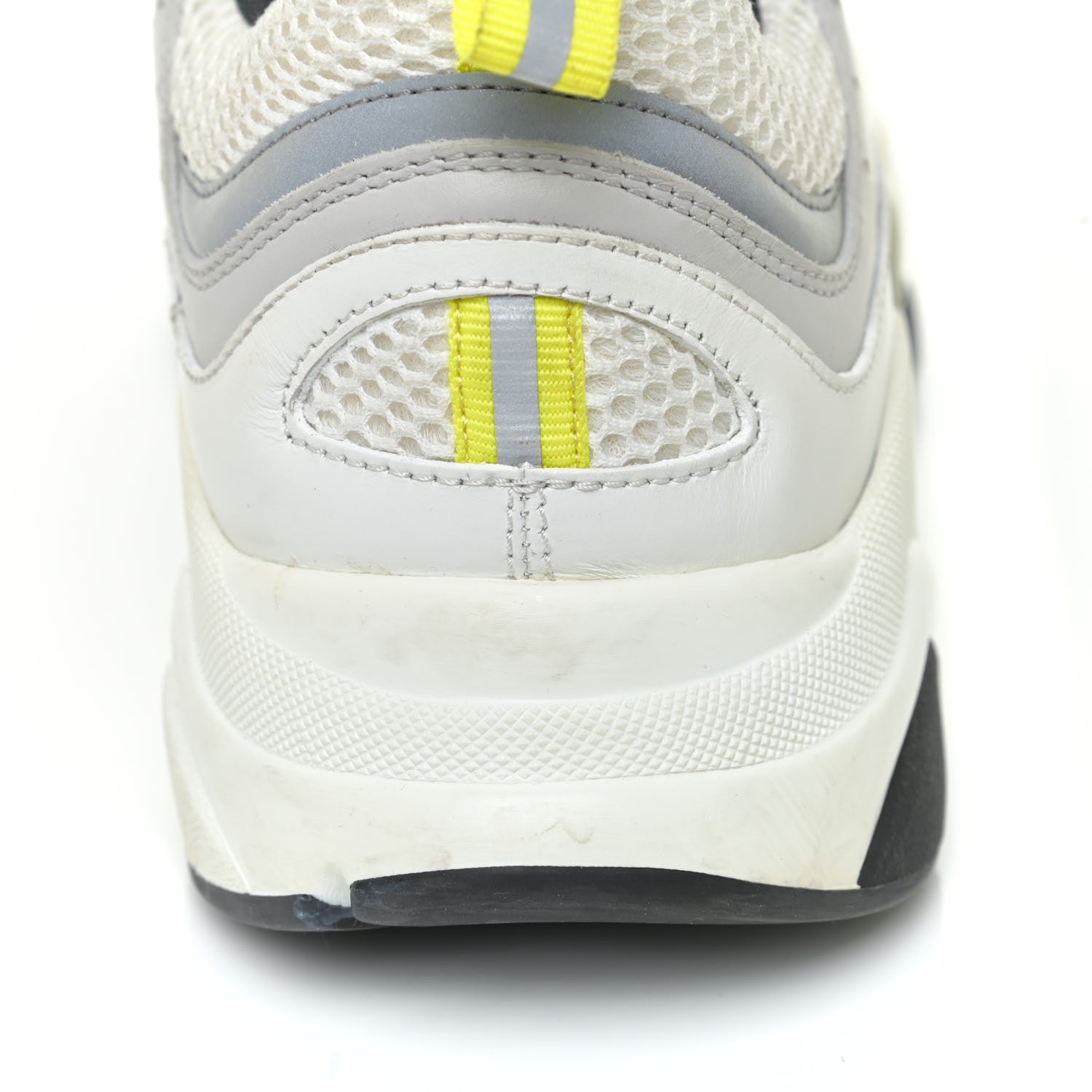 Christian Dior Technical Mesh Calfskin Mens B22 Sneakers 43 White Yellow 14 of 18
