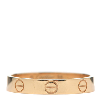 Cartier 18K Yellow Gold 3.5mm LOVE Wedding Band Ring 56 7.5 1 of 6