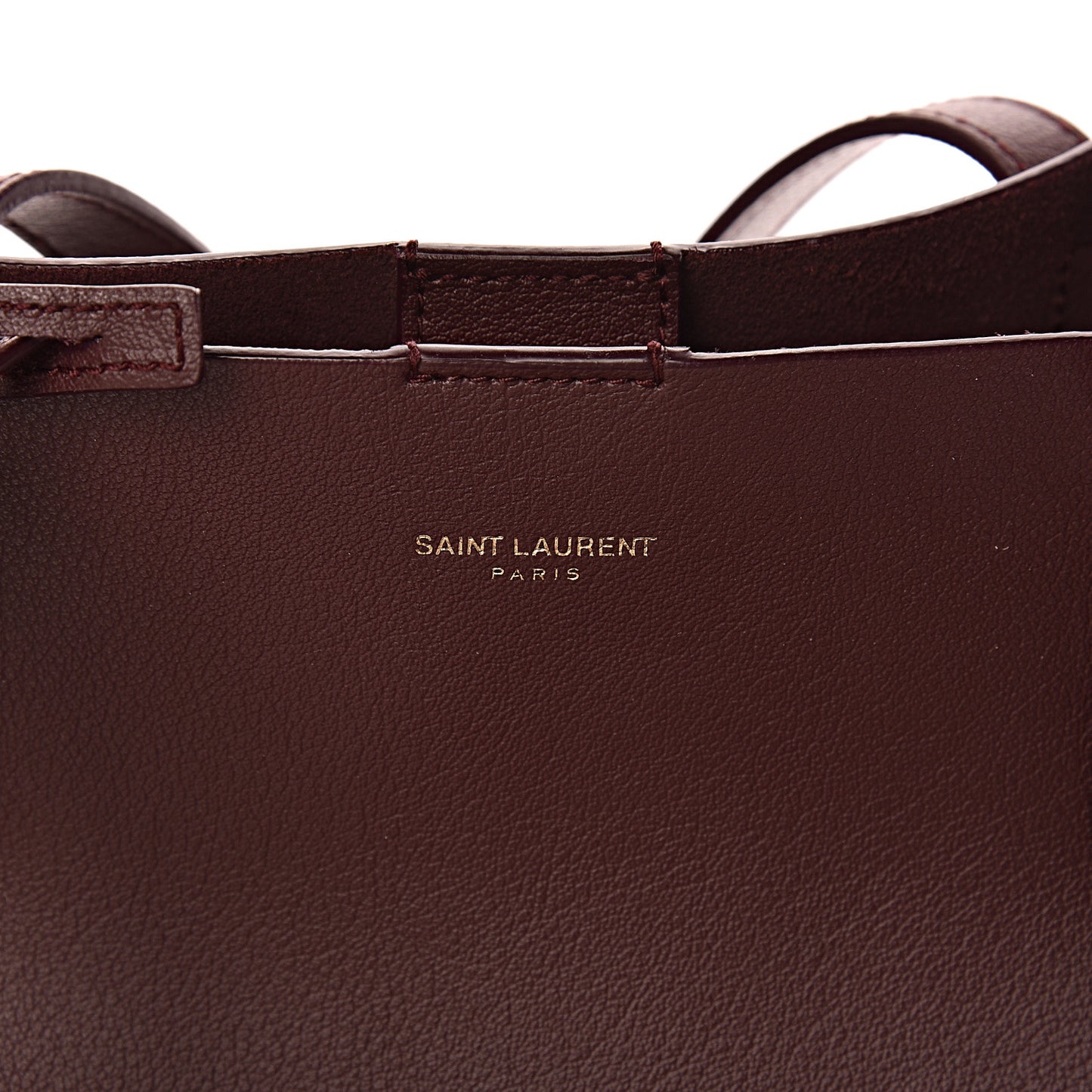 Calfskin Large Shopping Tote Bordeaux