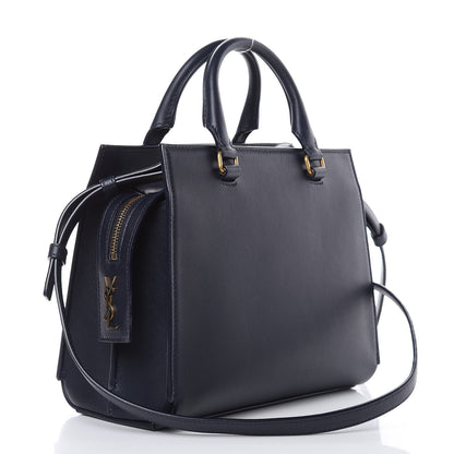 Saint Laurent Smooth Calfskin Small East Side Tote Midnight Blue 4 of 14