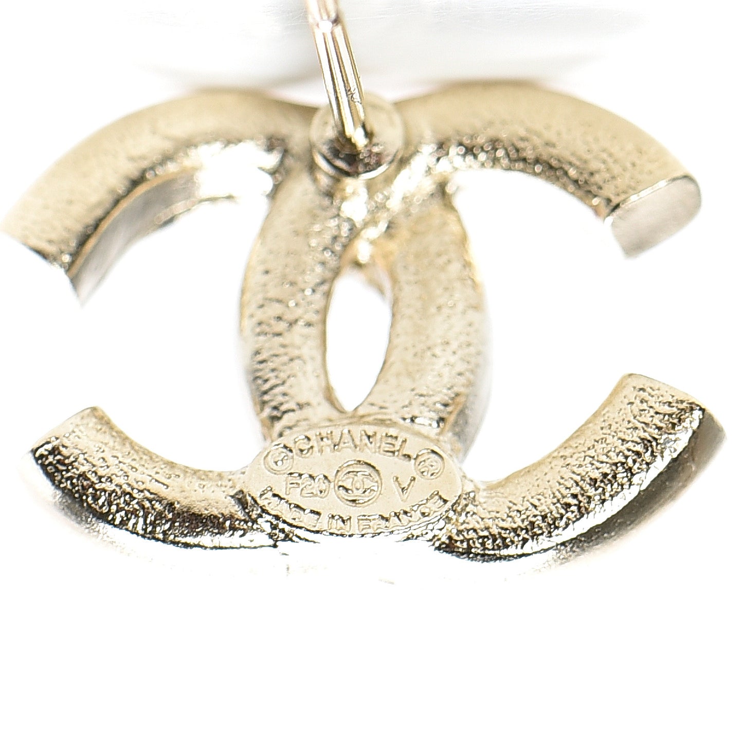 Crystal Baguette CC Earrings Gold