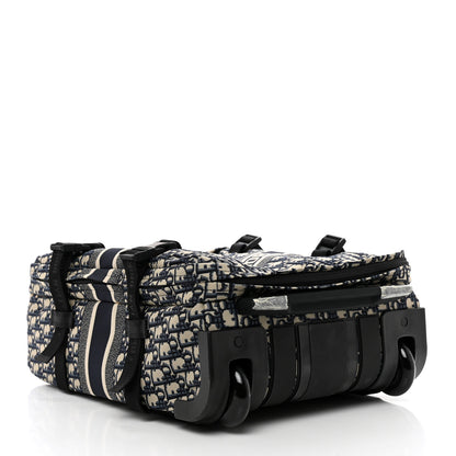 Christian Dior Oblique Small Diortravel Suitcase Blue 2 of 9