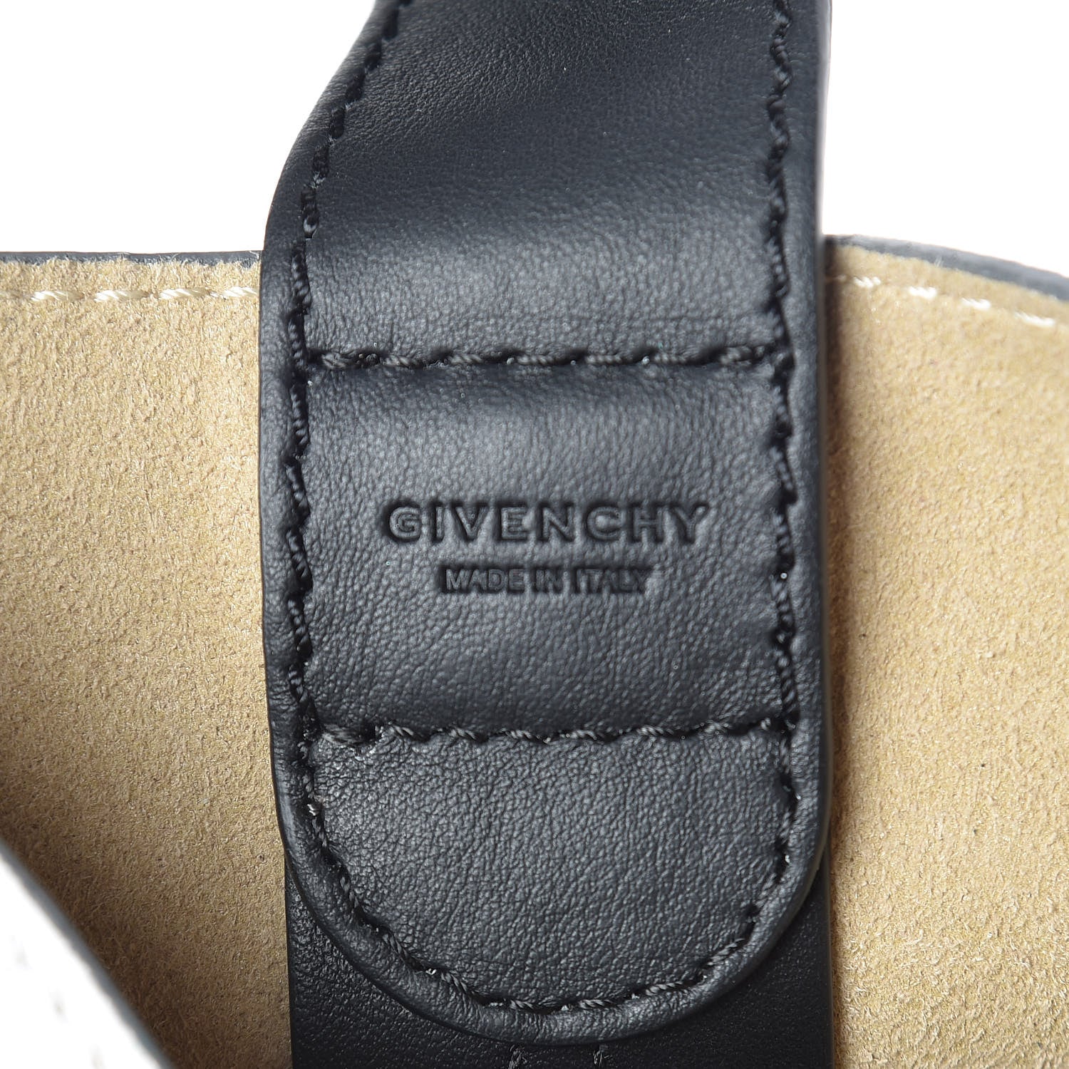 Givenchy Grained Calfskin Medium GV Bucket Bag White 7 of 9