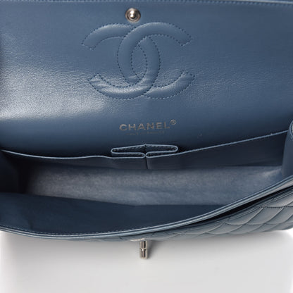 Chanel Lambskin Quilted Medium Double Flap Blue 5 of 10