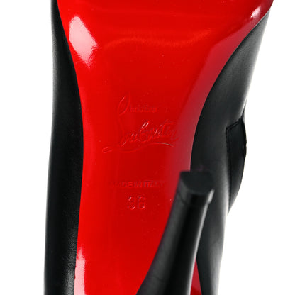 Christian Louboutin Calfskin Belle 85 Ankle Boots 36 Black 6 of 7