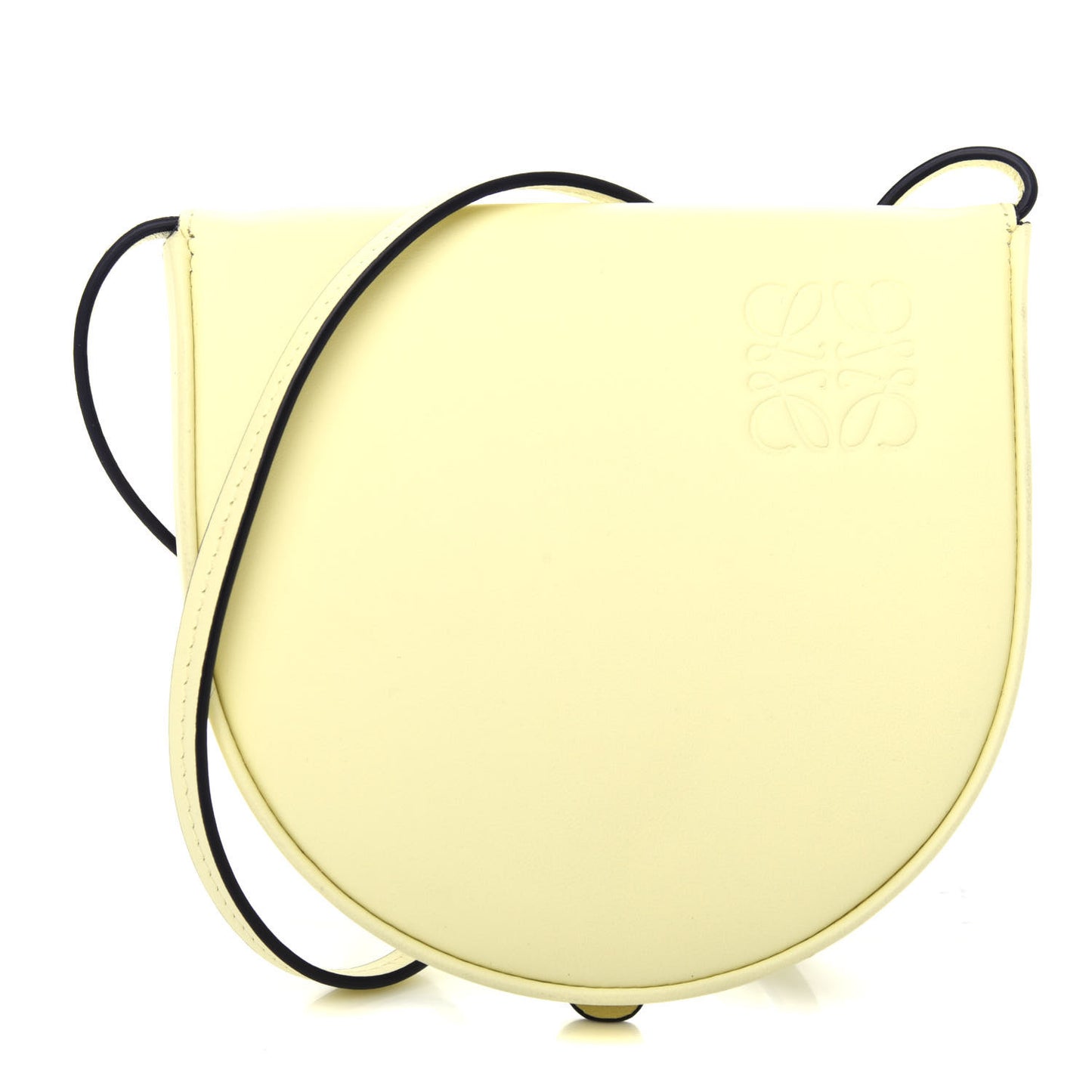 Soft Calfskin Small Heel Bag Pale Lime