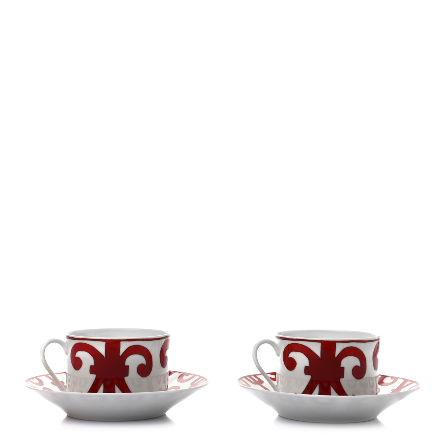 Porcelain Balcon du Guadalquivir Breakfast Cup And Saucer Set Of 2