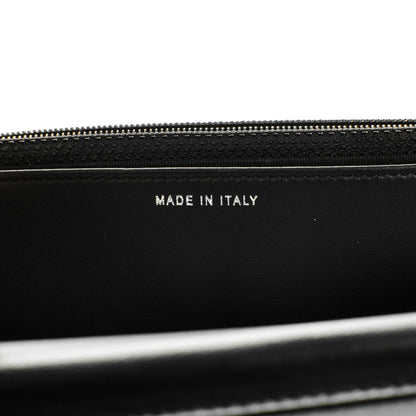 Chanel Calfskin Chevron Wallet On Chain WOC So Black 7 of 8