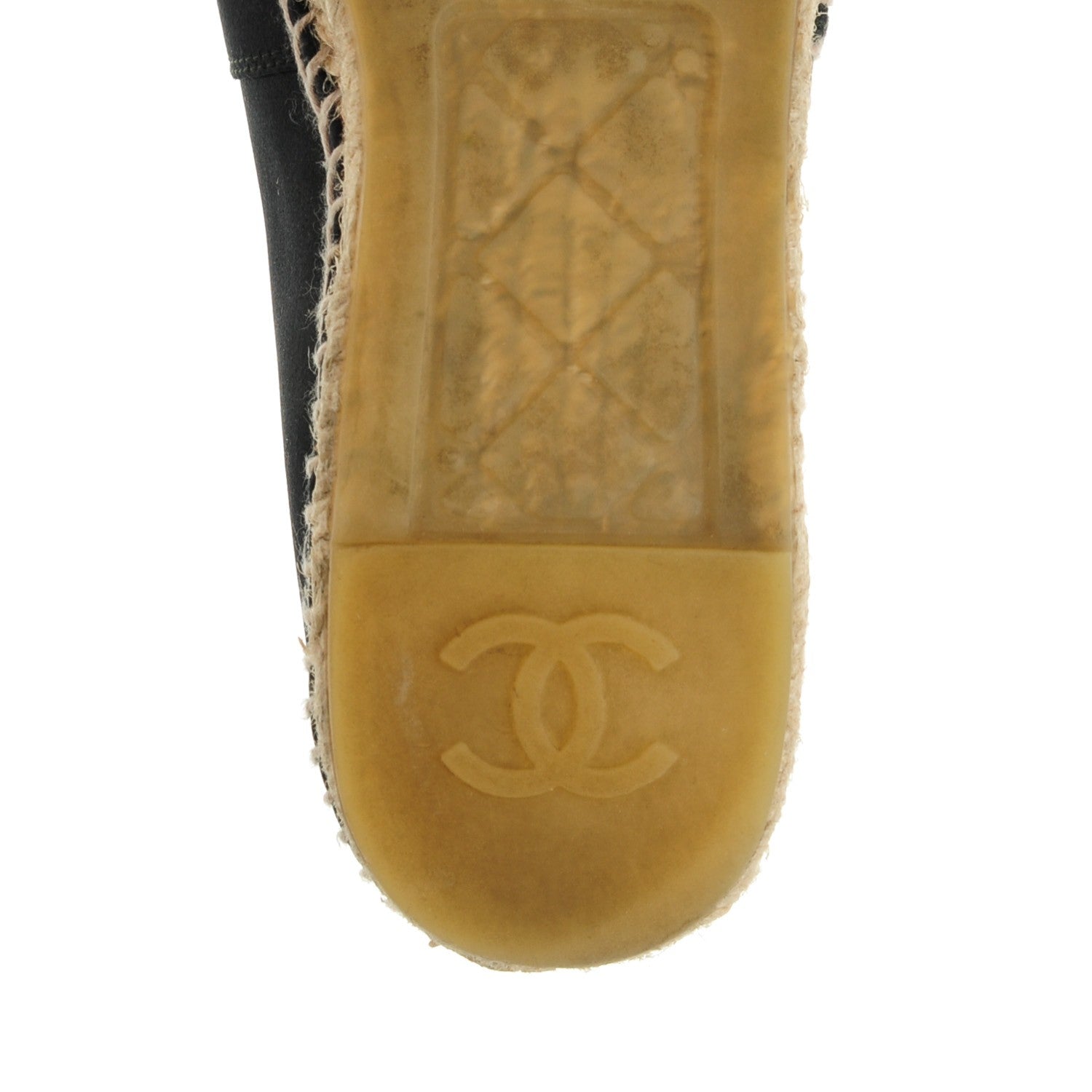 Chanel Canvas CC Espadrilles 38 Black 8 of 10