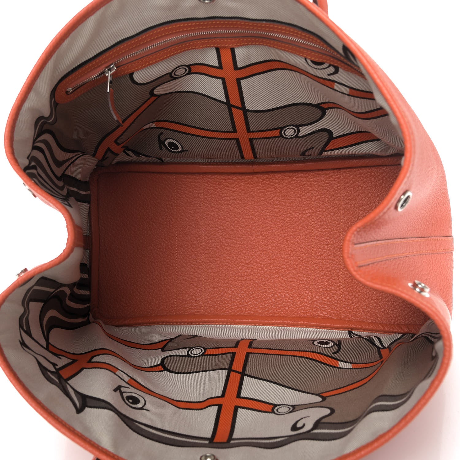 Hermes Vache Country Garden Party 36 MM Orange 4 of 4