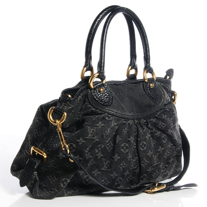 Louis Vuitton Denim Neo Cabby MM Black 3 of 8