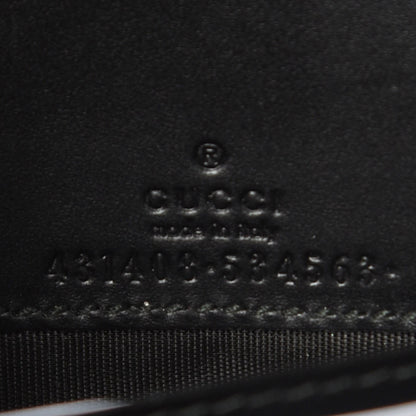 Gucci Guccissima Signature Bowy Chain Wallet Black 6 of 7