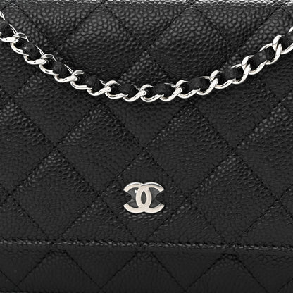 Chanel Caviar Quilted Wallet on Chain WOC Black 9 of 12