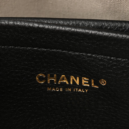 Chanel Grained Calfskin Stitched Urban Essentials Small Shopping Bag Black 6 of 10
