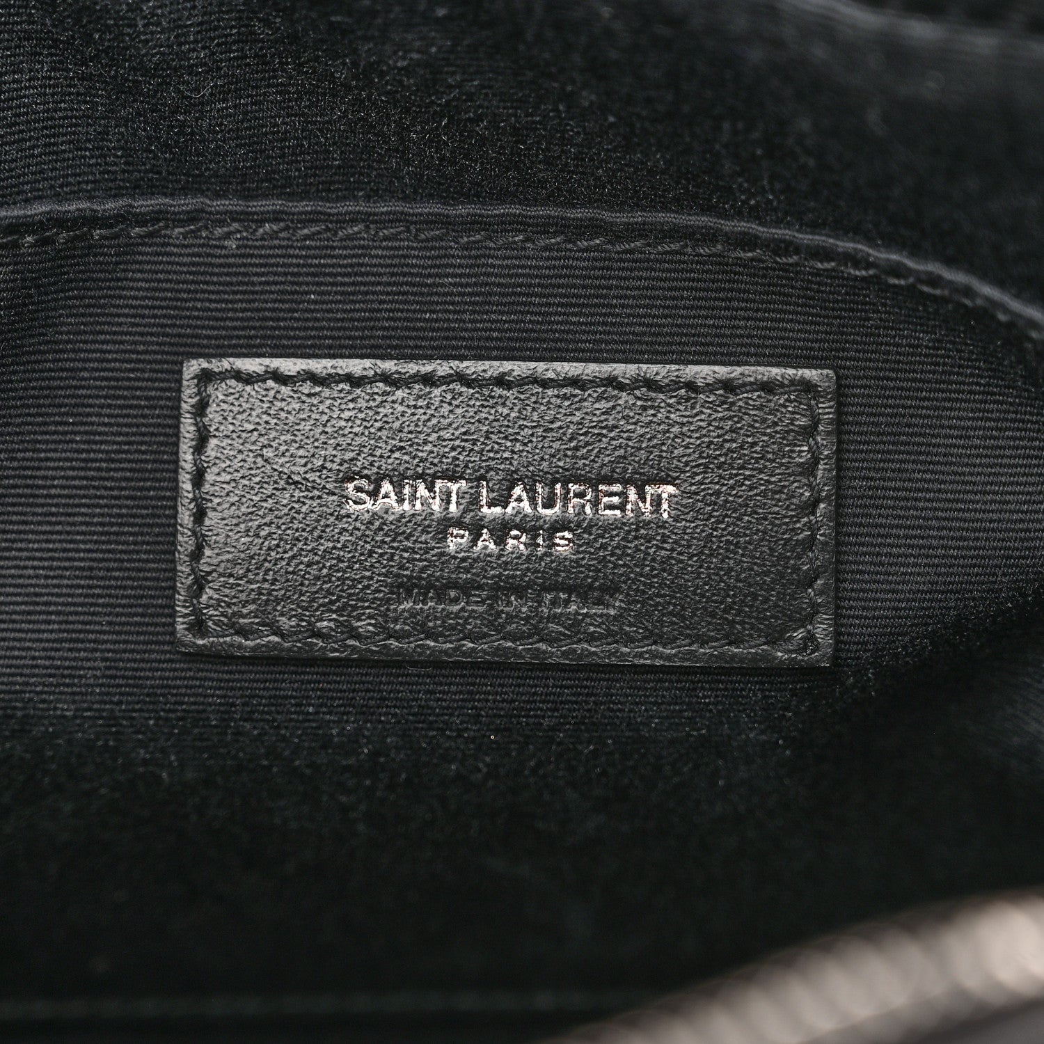 Saint Laurent Calfskin Matelasse Monogram Lou Camera Bag Black 6 of 10