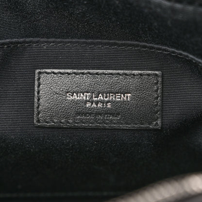 Saint Laurent Calfskin Matelasse Monogram Lou Camera Bag Black 6 of 10