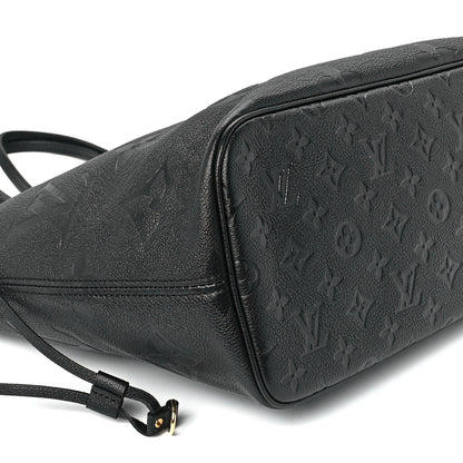 Louis Vuitton Empreinte Monogram Giant Neverfull MM Black 9 of 10
