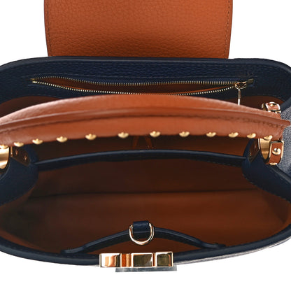 Louis Vuitton Taurillon Capucines BB Bleu de France Blue 5 of 9