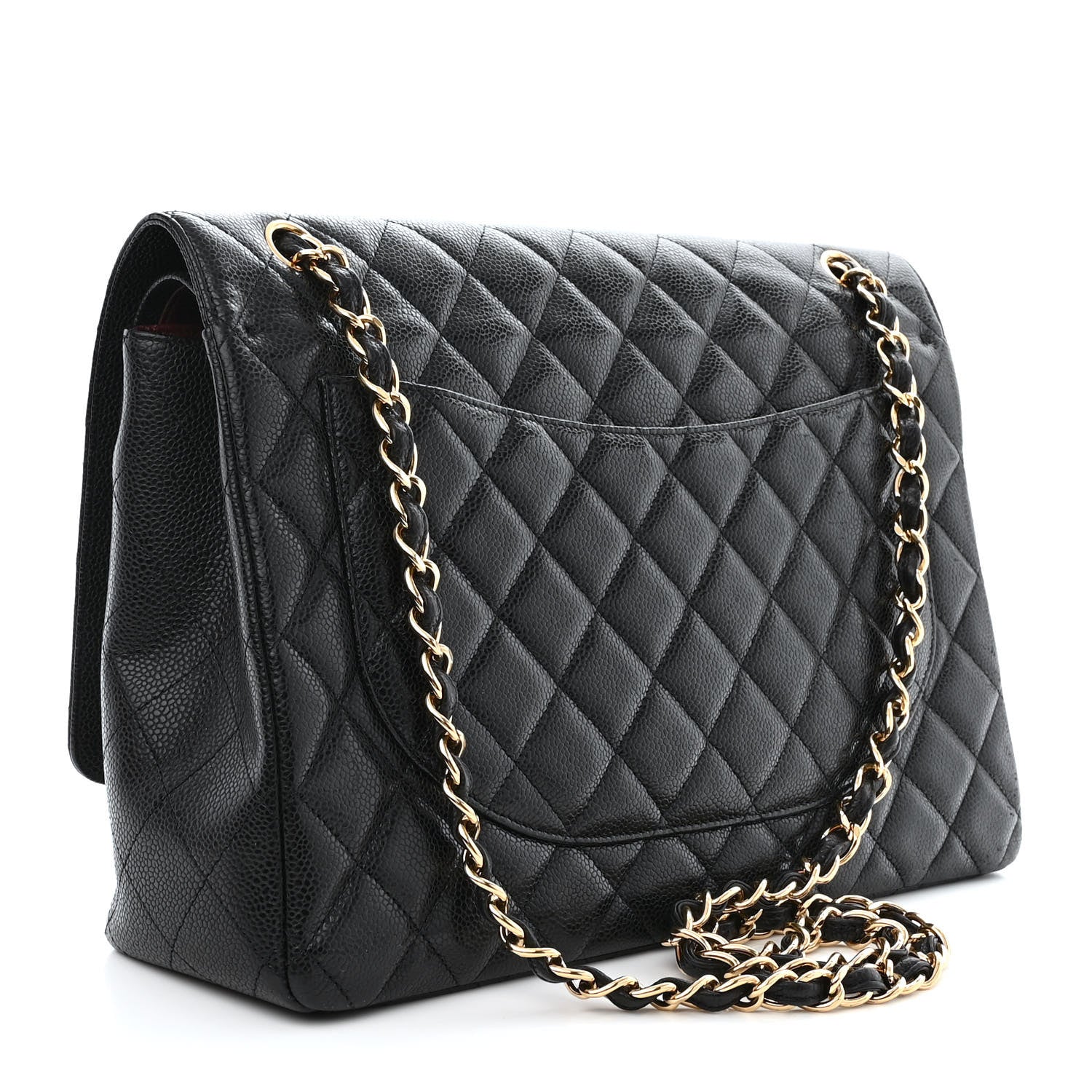 Chanel Caviar Quilted Maxi Double Flap Black 3 of 12