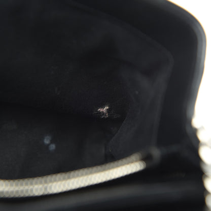 Saint Laurent Calfskin Y Quilted Monogram Medium Loulou Chain Satchel Black 13 of 20