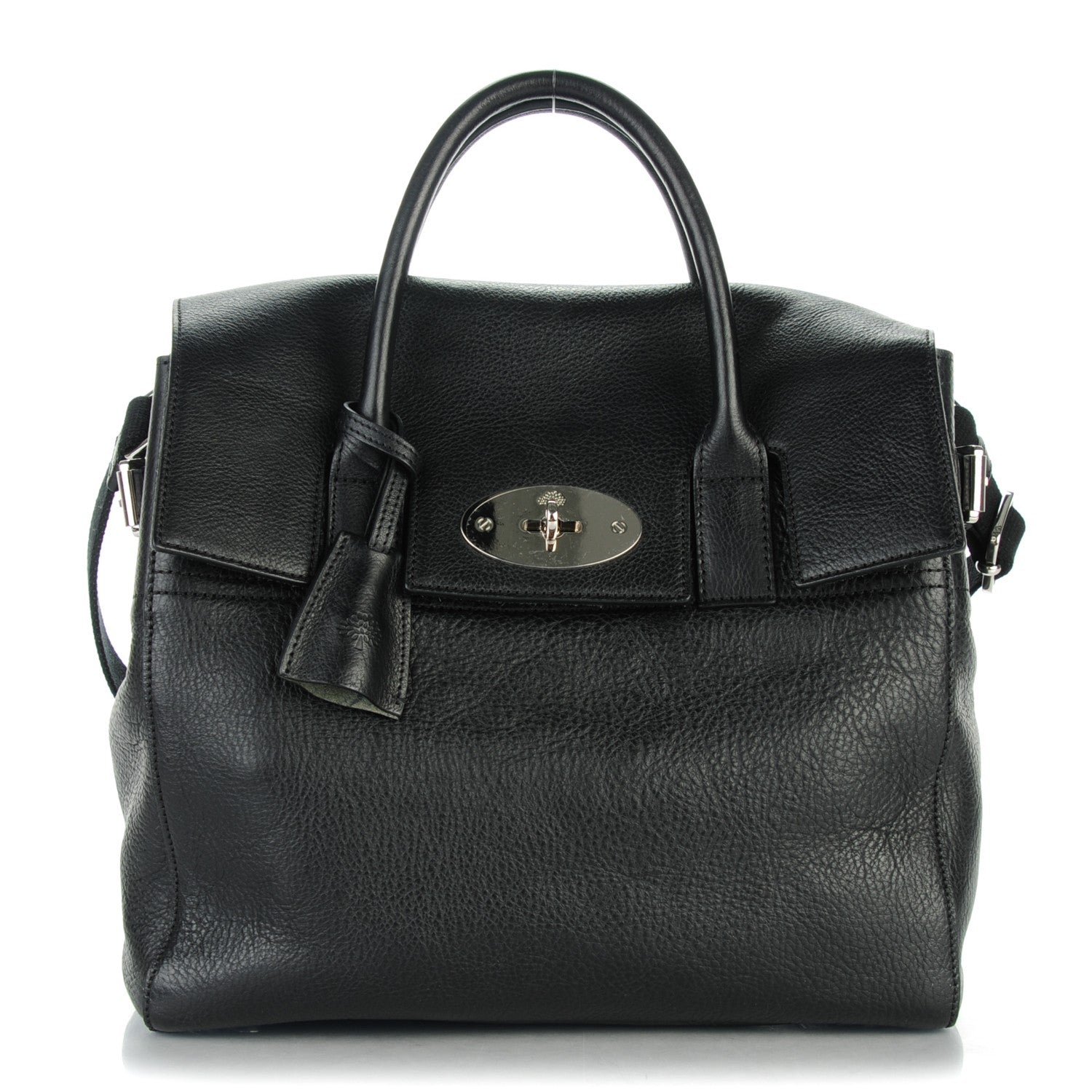 Mulberry Natural Leather Cara Delevingne Convertible Satchel Black 1 of 8