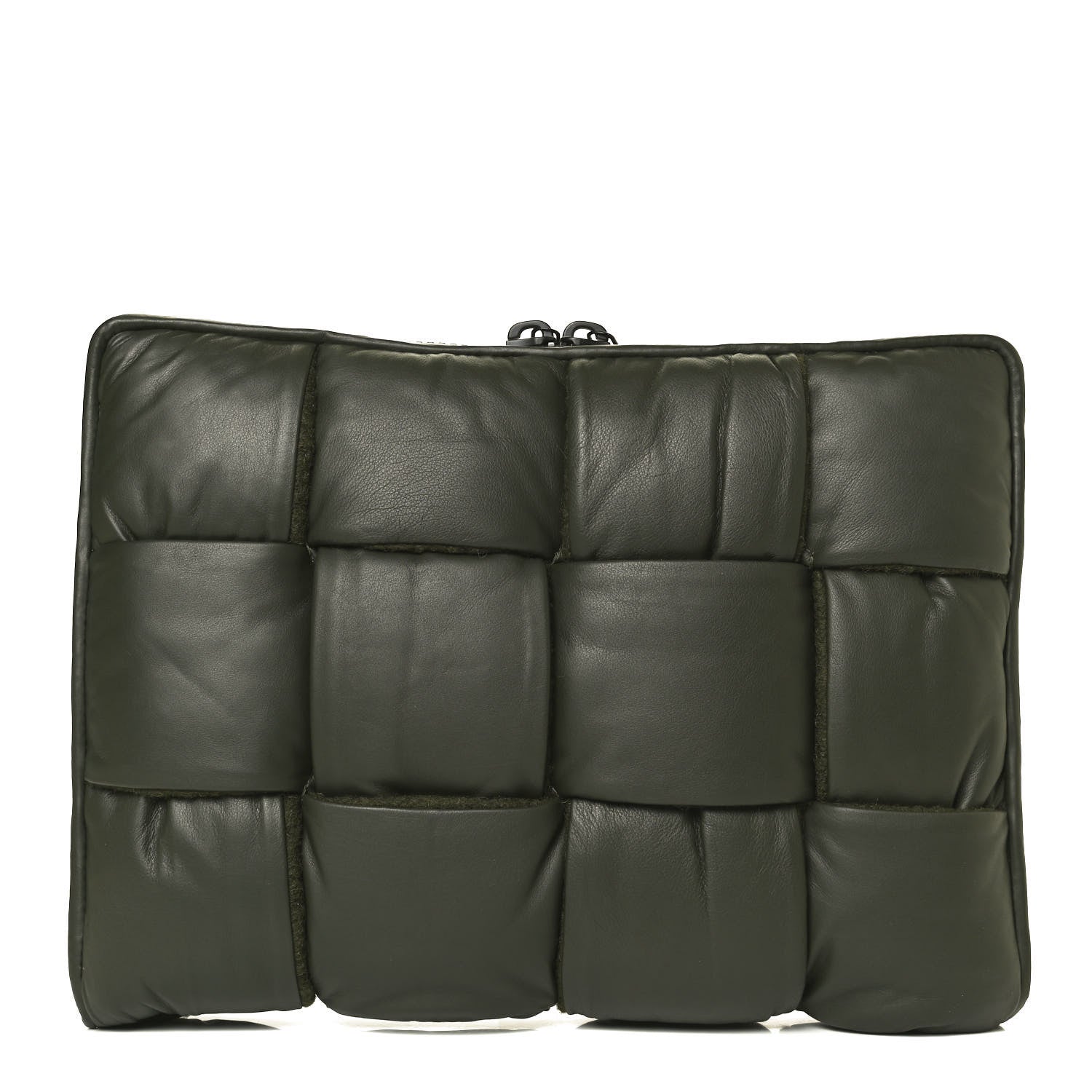Bottega Veneta Calfskin Maxi Intrecciato Puffy Laptop Pouch Camping 1 of 10